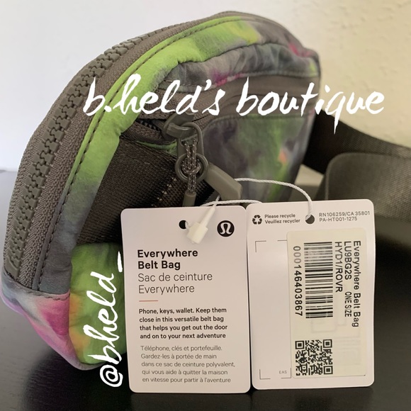 lululemon Everywhere Belt Bag in Hyper Dye Multi/Rover Pink Green (1L) New NWT - Picture 2 of 15